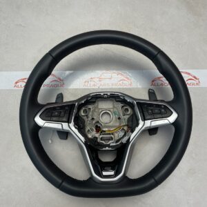 VW GOLF LENKRAD SPORT LEDER BEHEIZT ABGEFLACHT MIT R PADELS 5H0419089QG ORIGINAL