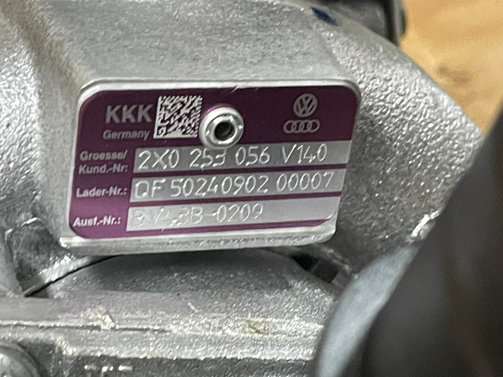 VW JETTA TURBOLADER 2.0 TDI CDJA CJDD 2X0253056 V. NEUEN MOTOR DEMONTIERT VW ORG - Obrázek 3