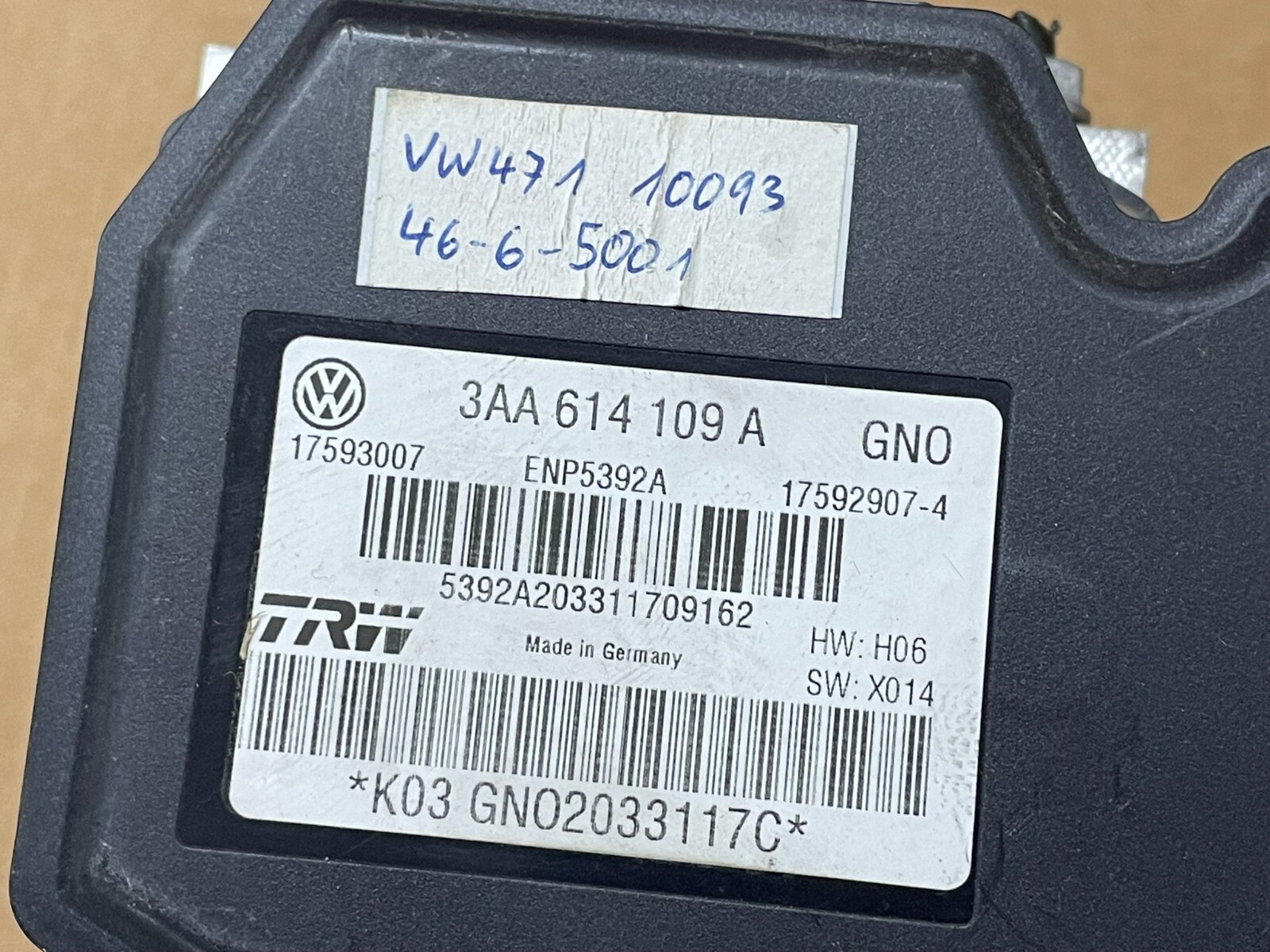 VW PASSAT ABS ESP STEUERGERÄT HYDROSTEUERGERÄT 3AA614109A FAST NEU - TEST WAGEN - Obrázek 11