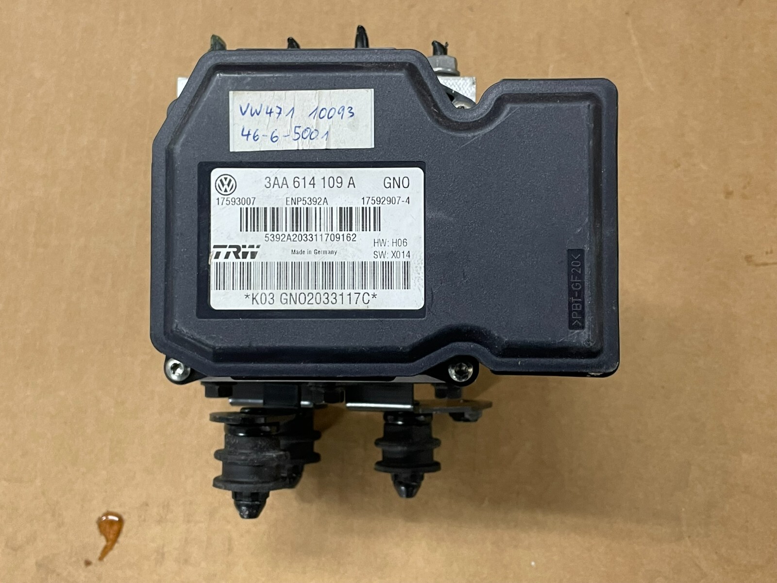 VW PASSAT ABS ESP STEUERGERÄT HYDROSTEUERGERÄT 3AA614109A FAST NEU - TEST WAGEN - Obrázek 10