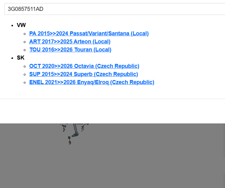 VW PASSAT INNENSPIEGEL AUTOMATISCH ABBLENDBAR 3G0857511AD Fast Neu dem Test Car - Obrázek 14