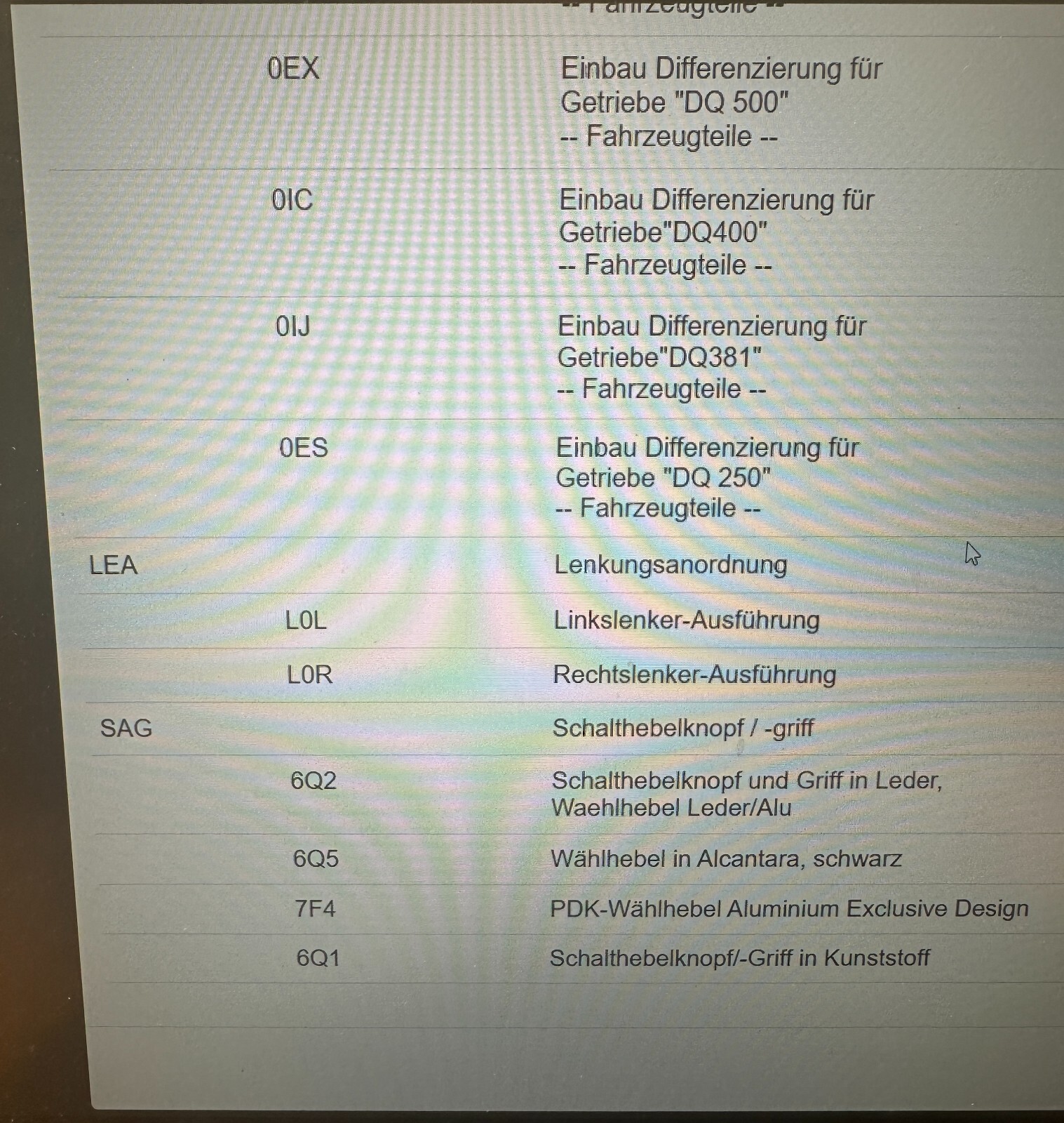 VW PASSAT VW ARTEON SCHALTKNAUF DSG LEDER KOMPLET 3G1713203C ORIGINAL VW TEIL! - Obrázek 6