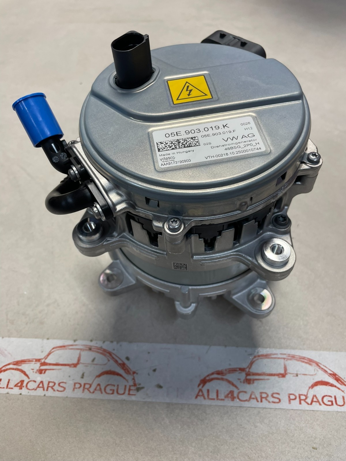 VW PASSAT , VW GOLF STARTER WASSERGEKÜHLT DREHSTROMGENERATOR 05E903019K ORIG.NEU - Obrázek 10