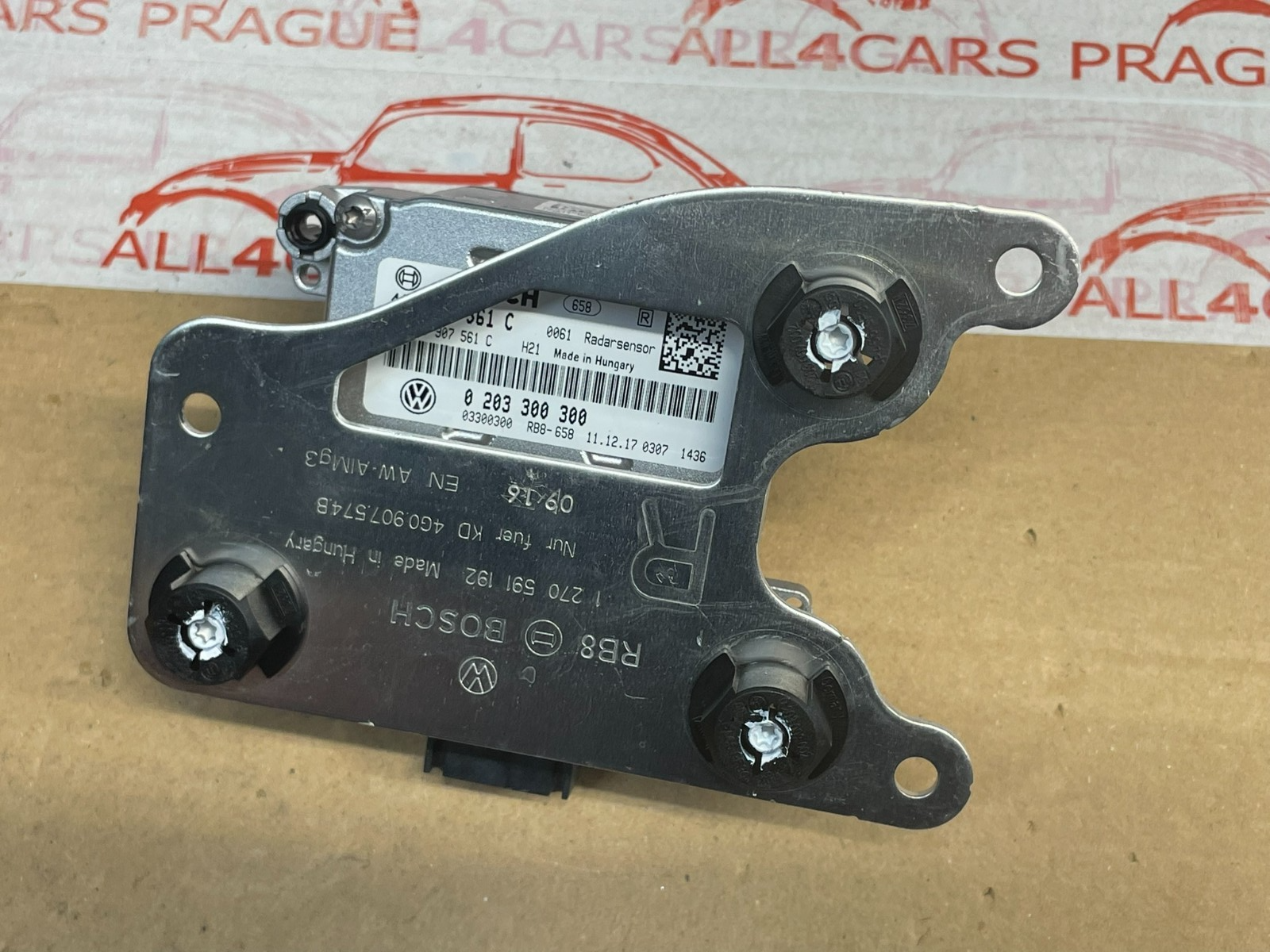 VW PHIDEON ACC RADAR SENSOR RECHTS ABSTANDSREGELUNG 4G0907561C ORIG VW NEU TEIL - Obrázek 13