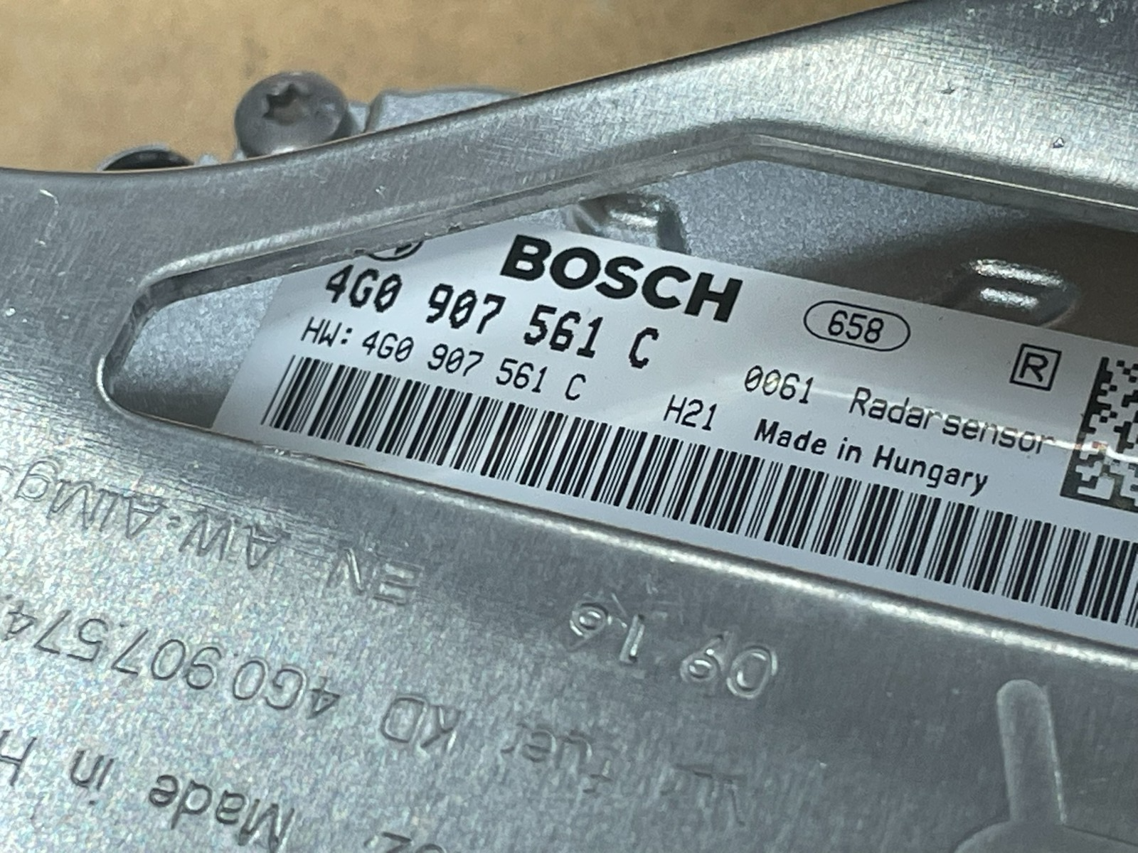 VW PHIDEON ACC RADAR SENSOR RECHTS ABSTANDSREGELUNG 4G0907561C ORIG VW NEU TEIL - Obrázek 17