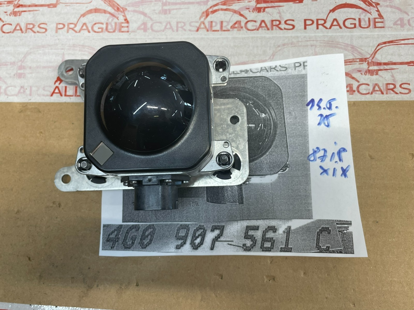 VW PHIDEON ACC RADAR SENSOR RECHTS ABSTANDSREGELUNG 4G0907561C ORIG VW NEU TEIL - Obrázek 18