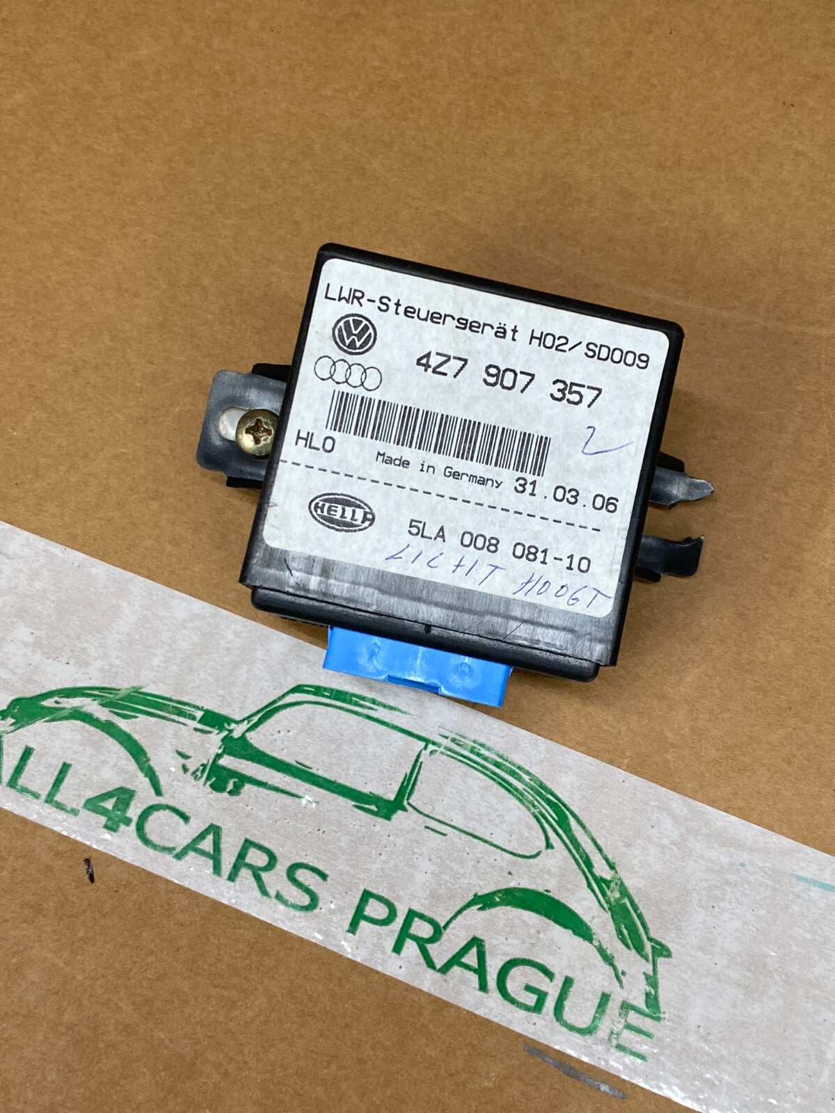 VW SKODA AUDI STEUERGERÄT LEUCHTWEITENREGULIERUNG 4Z7907357 / 5LA008081 ORIG - Obrázek 7