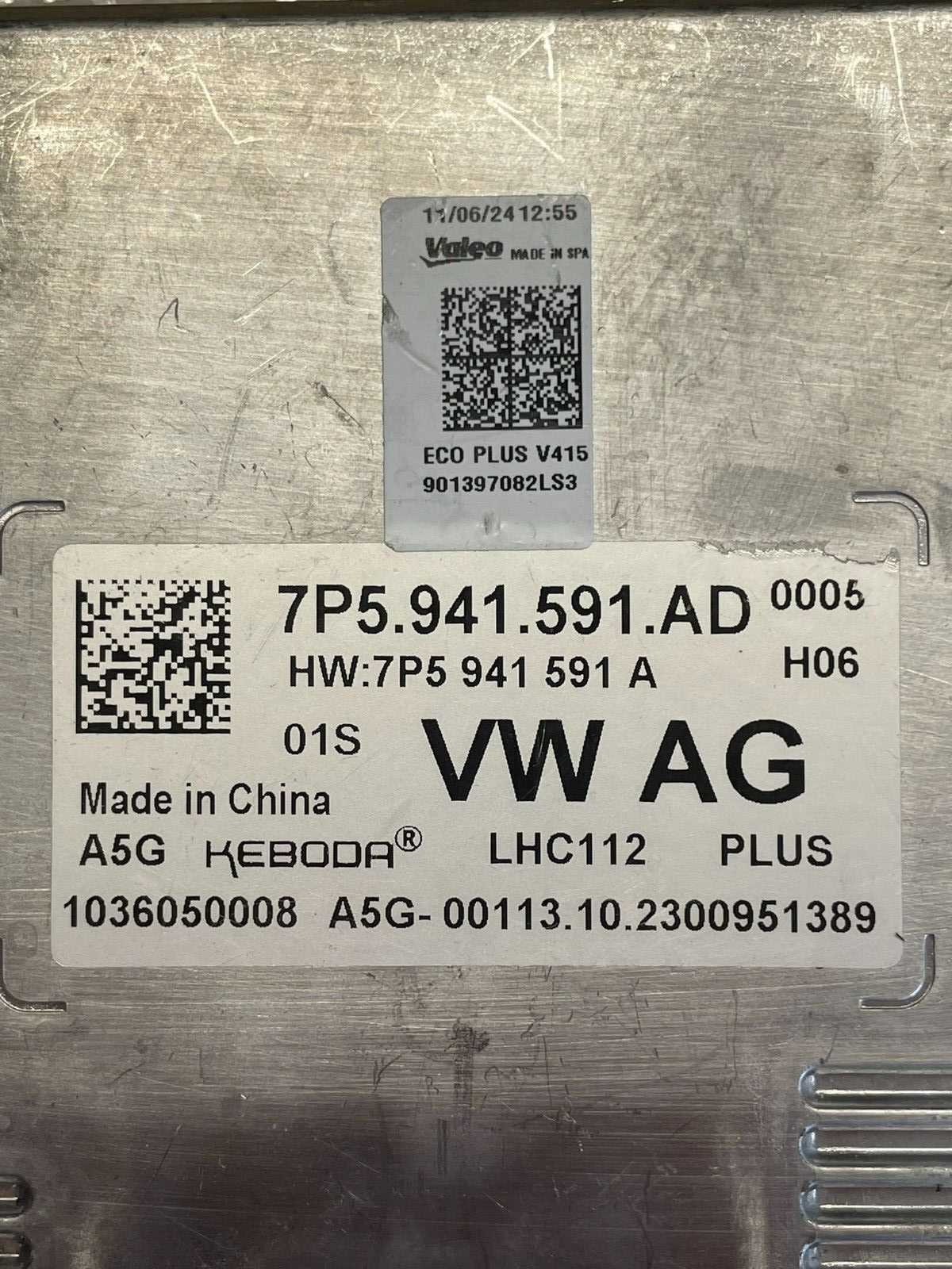 VW ŠKODA SEAT SCHEINWERFER STEUERGERÄT 7P5941591AD DEMONT VOM TEST CAR ORIG VW - Obrázek 3