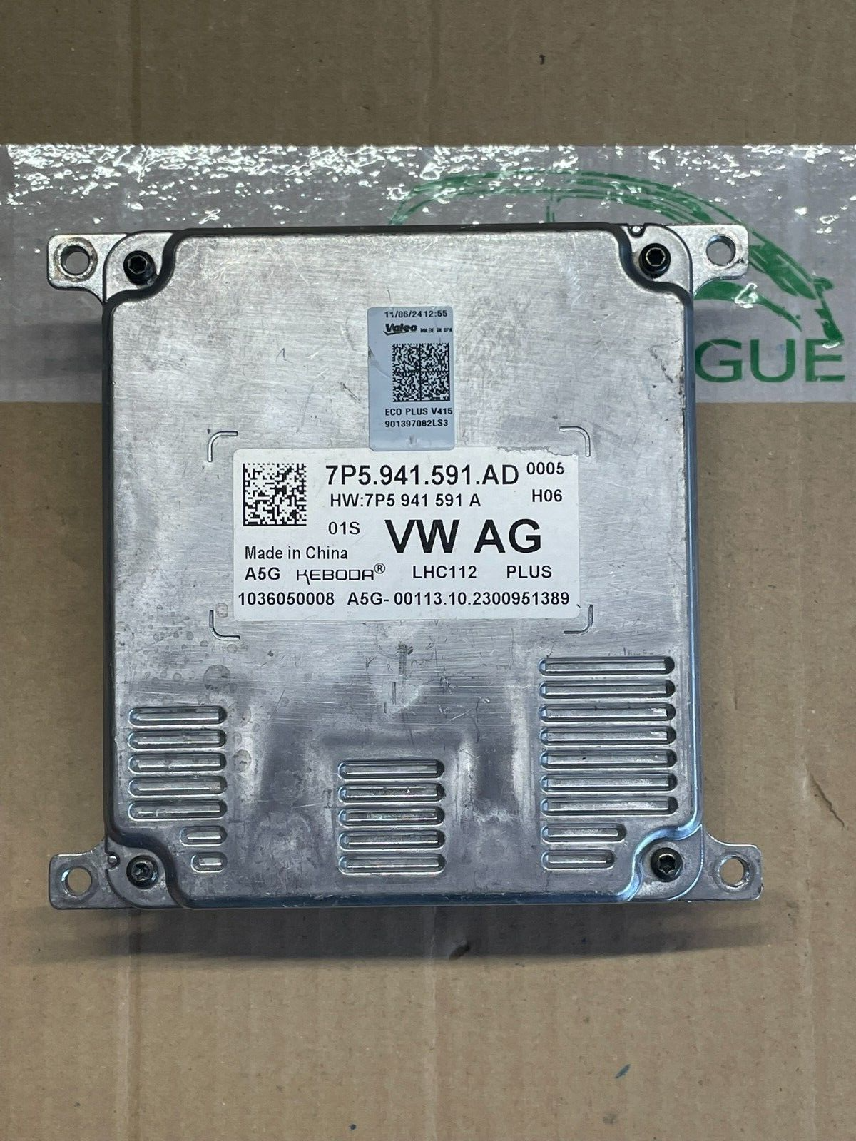 VW ŠKODA SEAT SCHEINWERFER STEUERGERÄT 7P5941591AD DEMONT VOM TEST CAR ORIG VW