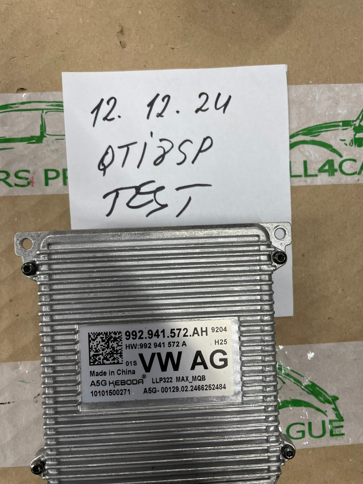 VW ŠKODA SEAT STEUERGERÄT FÜR SCHEINWERFER LED IQ LIGHT 992941572AH FAST NEU ... - Obrázek 13