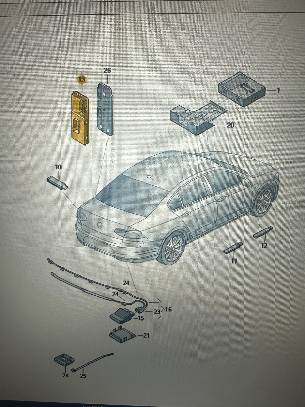 VW STEUERGERÄT ANTRIEBSEINHEITEN ELEKTRISCHE HECKKLAPPE 5WA959107 5WA 959 107 - Obrázek 13