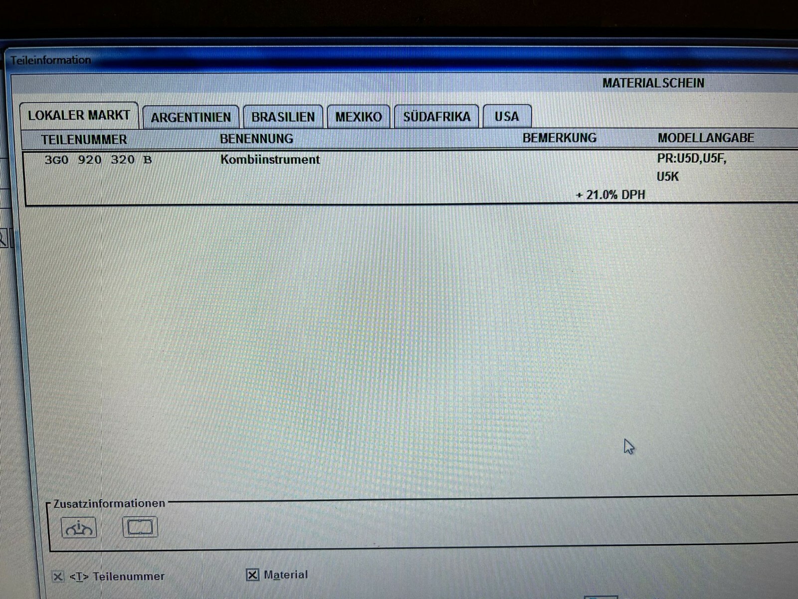 VW TERAMONT VIRTUAL COCKPIT TACHOMETER FPK 3G0920320B 0 KM! NEW ORIG.VW TEIL !!! - Obrázek 9