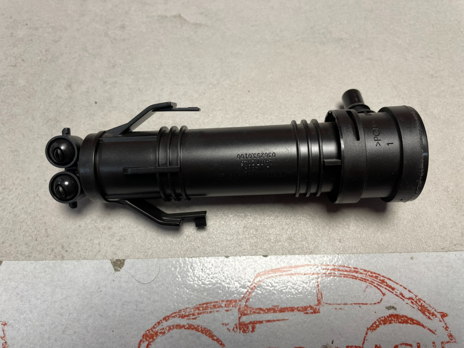 VW TOUAREG 7P HUBZYLINDER MIT DÜSENTRÄGER UND SPRITZDÜSE LINKS 7P6955103A ORIG. - Obrázek 6