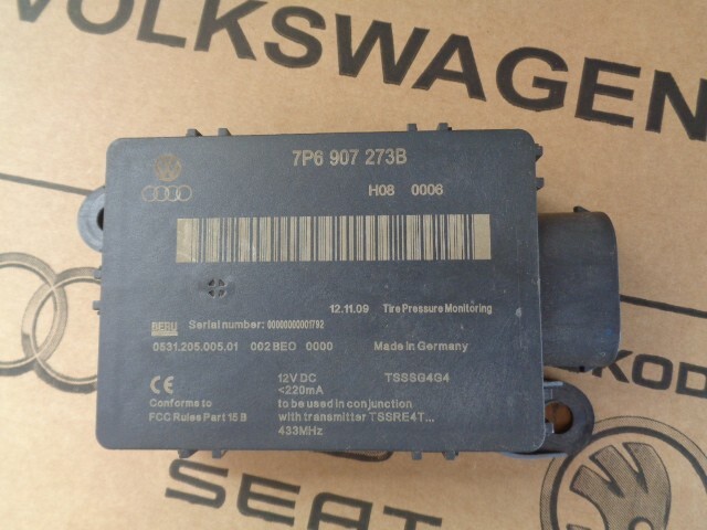 VW TOUAREG STUERGERÄT REIFENDRUCKKONTORLLE RDK 7P6907273B Fast Neu d v test Car