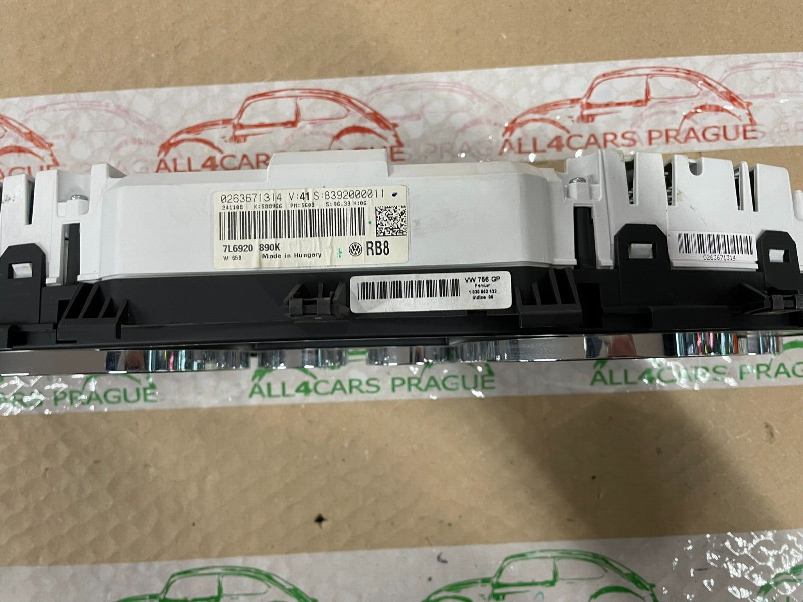 VW TOUAREG TACHOMETER KOMBIINSTRUMENT 7L6920890K FAST NEU DEM V TEST CAR - Obrázek 12