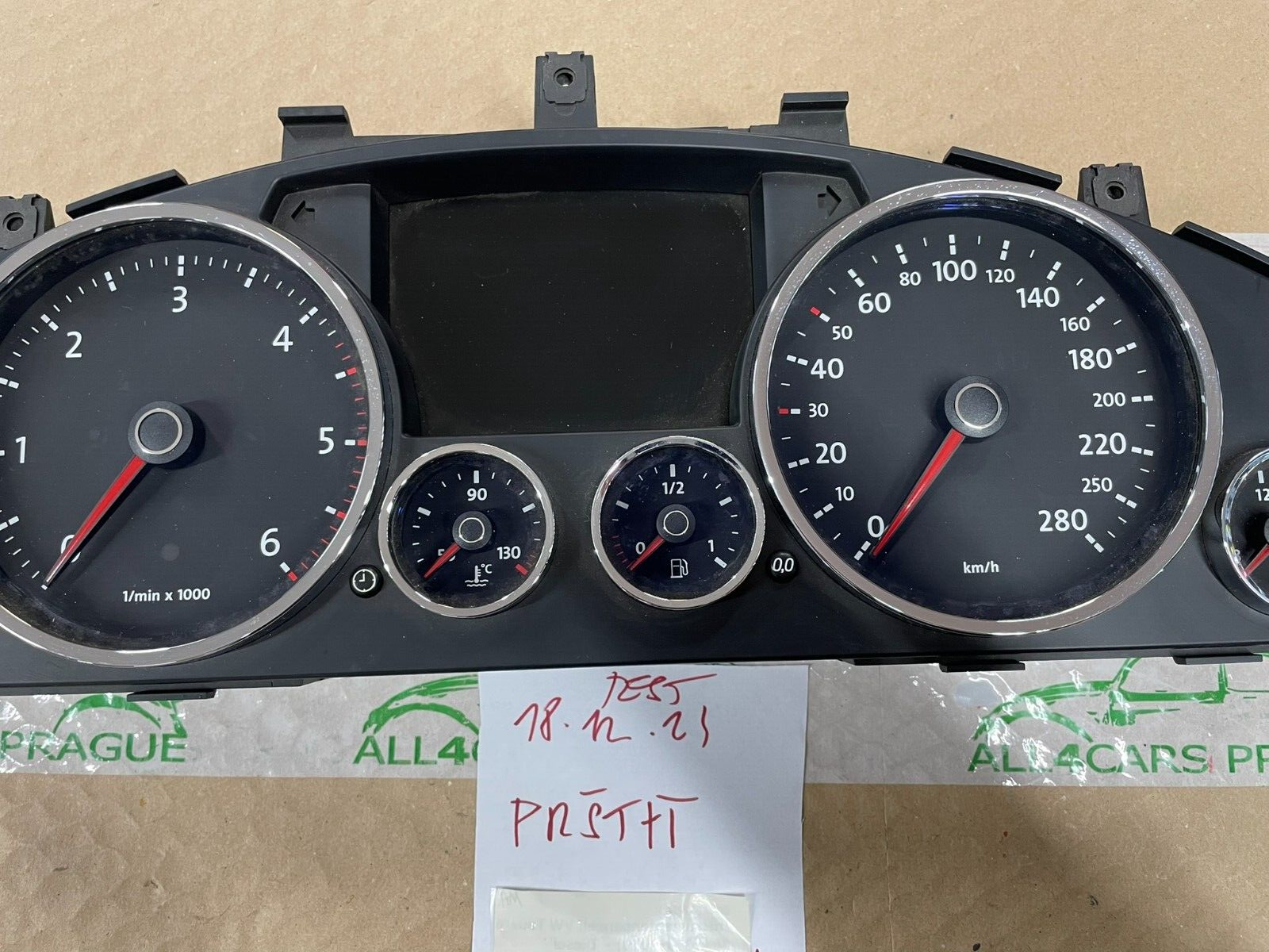 VW TOUAREG TACHOMETER KOMBIINSTRUMENT 7L6920890K FAST NEU DEM V TEST CAR - Obrázek 15