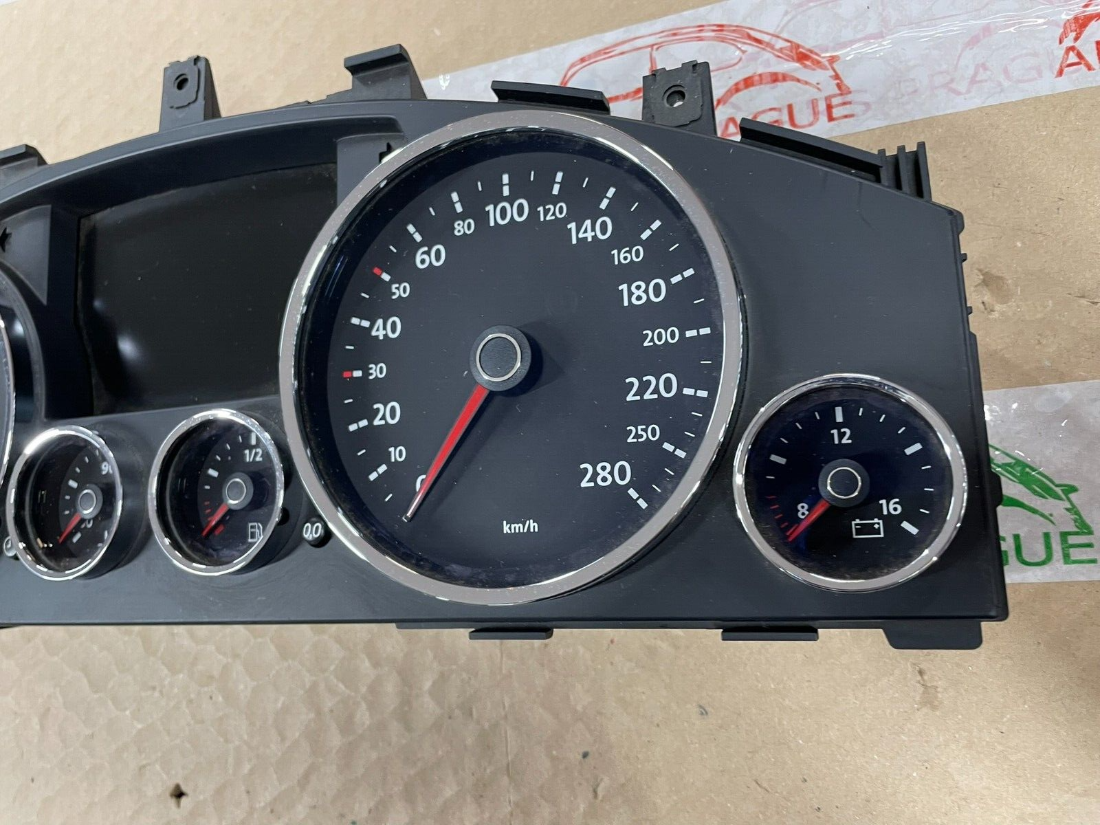 VW TOUAREG TACHOMETER KOMBIINSTRUMENT 7L6920890K FAST NEU DEM V TEST CAR - Obrázek 3