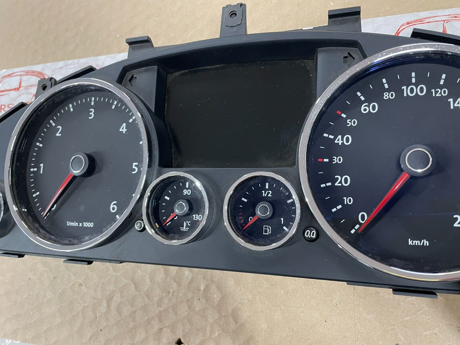 VW TOUAREG TACHOMETER KOMBIINSTRUMENT 7L6920890K FAST NEU DEM V TEST CAR - Obrázek 5