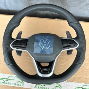 VW TOUCH MULTIFUNKTION LENKRAD LEDER HEIZBAR R GROSSE PADDELS 5H0419089JF ORIG.